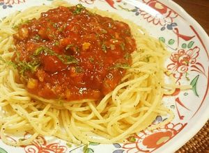 スパ子の牛と豚とベーコンのミートソース-レシピのメイン写真