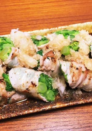 簡単！クセになる！菜の花の豚巻き☆-レシピのメイン写真