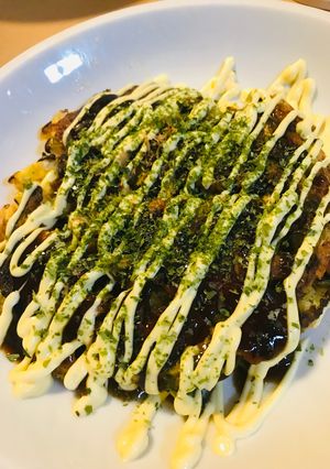 米粉のお好み焼き●スパム＆ゴーヤー玉-レシピのメイン写真
