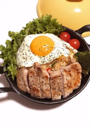 簡単絶品♡ナシゴレンのステーキ添え-レシピのメイン写真