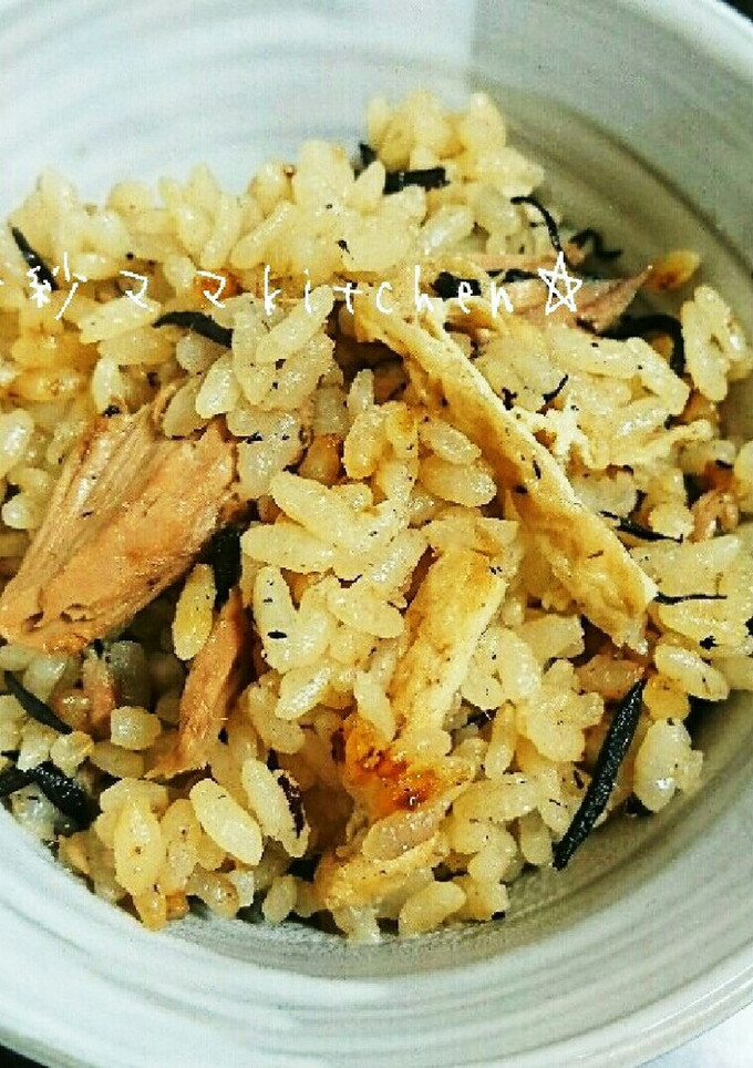 ツナとひじきの炊き込みご飯-レシピのメイン写真