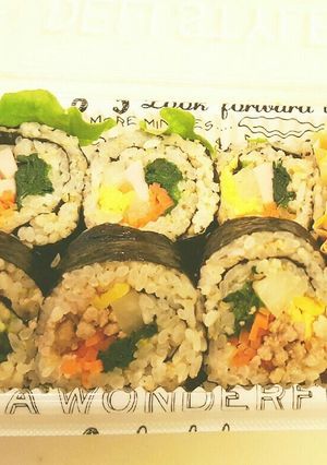 お店の味★巻き簾ナシで簡単うまうまキンパ-レシピのメイン写真