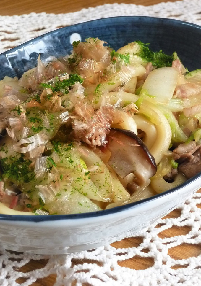 ✜白菜で…和風焼きうどん✜-レシピのメイン写真