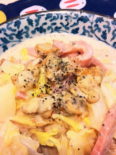 白菜とベビーホタテの中華クリーム煮-レシピのメイン写真