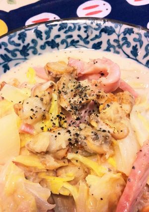 白菜とベビーホタテの中華クリーム煮-レシピのメイン写真