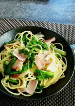 のびると菜の花のパスタ-レシピのメイン写真