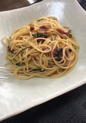 梅干しと大葉の和風パスタ-レシピのメイン写真