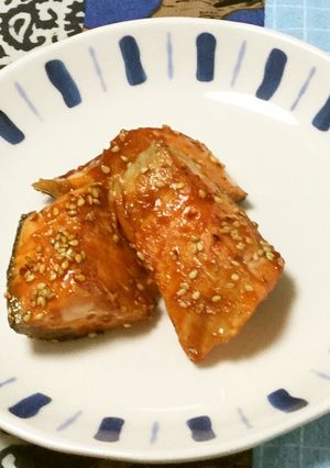 お弁当に☆塩シャケの☆ケチャップ焼き-レシピのメイン写真