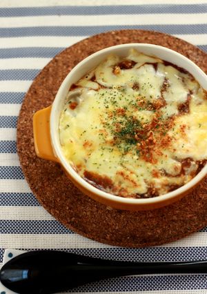 冷凍うどん大変身！チーズカレーグラタン-レシピのメイン写真