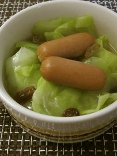キャベツとウインナーの簡単スープ-レシピのメイン写真