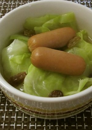 キャベツとウインナーの簡単スープ-レシピのメイン写真