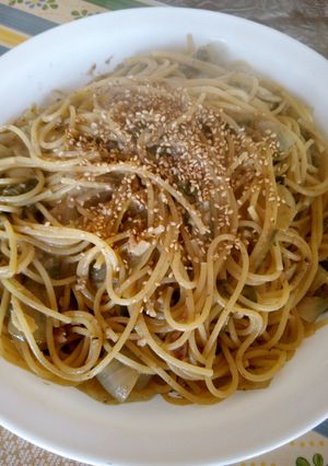 葱香る✿オイルサーディン柚子胡椒パスタ✿-レシピのメイン写真