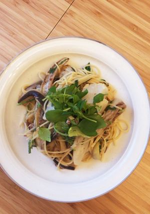 七草のクリームパスタ-レシピのメイン写真