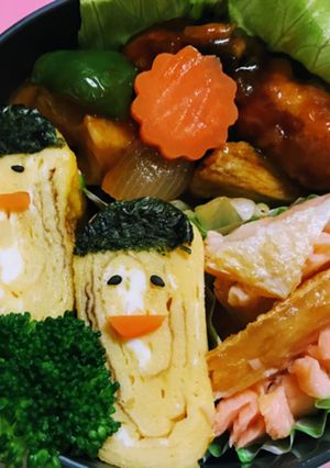 卵焼きにゆる顔★お弁当-レシピのメイン写真