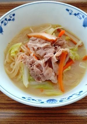 低たんぱく でんぷん生パスタでちゃんぽん-レシピのメイン写真