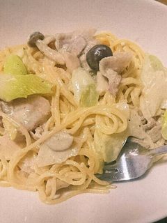 白ネギの味噌クリームパスタ-レシピのメイン写真