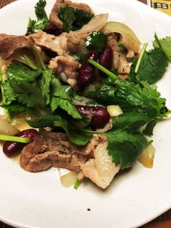 パクチーと豚肉のアジアン炒め-レシピのメイン写真