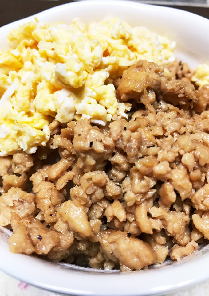 鶏そぼろ親子丼【男の簡単丼】-レシピのメイン写真
