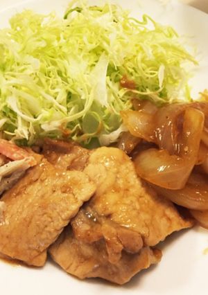 チューブでカンタン♫豚の生姜焼き-レシピのメイン写真