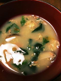 ほうれん草と干しエビの中華卵スープ-レシピのメイン写真