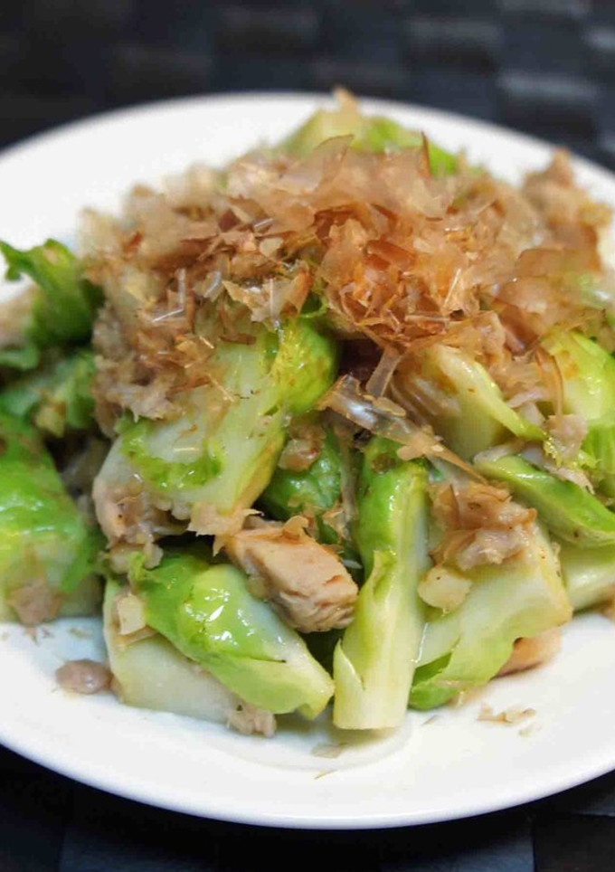 つぼみ菜とツナの炒め物-レシピのメイン写真