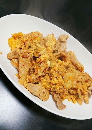 材料3つ！はかりいらずの豚キムチ-レシピのメイン写真