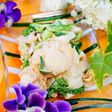 【菜の花とベビー帆立の味噌マヨ】春サラダ