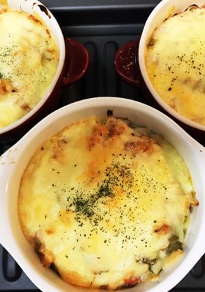 冷凍スカスカ蟹がおいしいグラタンに。-レシピのメイン写真