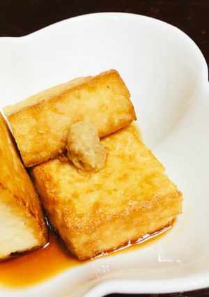 簡単1品!さくっと焼き厚揚げ-レシピのメイン写真