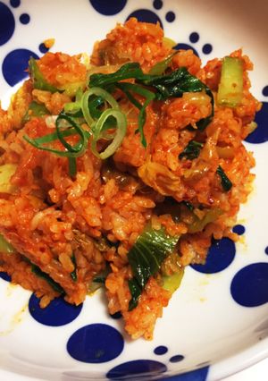 お手軽おいしいキムチチャーハン-レシピのメイン写真