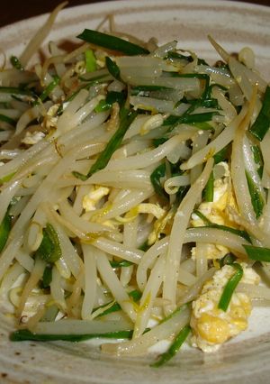 にら、もやしの炒め物-レシピのメイン写真