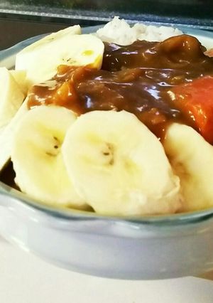 カレーにバナナ～美容にも♪-レシピのメイン写真