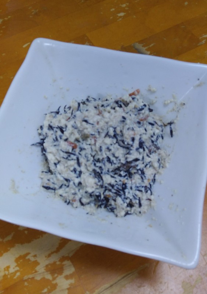 ひじきの煮物で簡単白和え-レシピのメイン写真