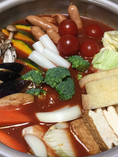 野菜ジュースでトマト鍋-レシピのメイン写真