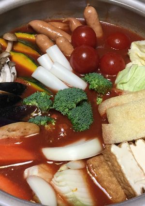 野菜ジュースでトマト鍋-レシピのメイン写真