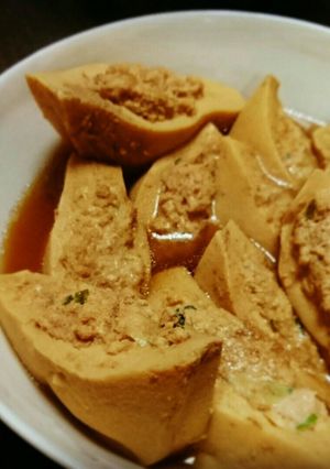 高野豆腐とつくね。-レシピのメイン写真