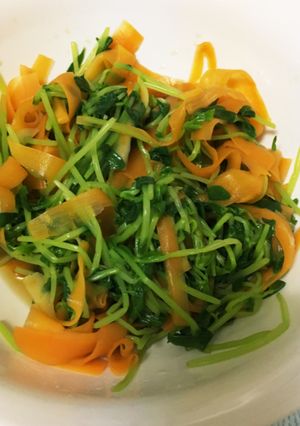 豆苗とにんじんのさっぱり和え-レシピのメイン写真