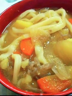 豚汁リメイク☆煮込みうどん-レシピのメイン写真