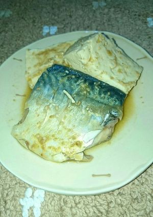 嘘！さばの味噌煮に豆腐！-レシピのメイン写真