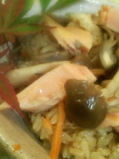 焼き鮭&あぶりきのこの混ぜご飯-レシピのメイン写真