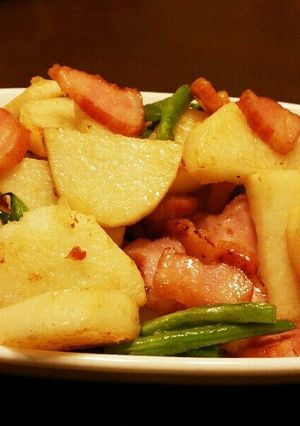 長芋とベーコンのバター醤油炒め-レシピのメイン写真