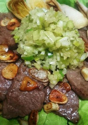 飛騨牛焼肉丼ねぎ塩ダレ-レシピのメイン写真