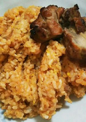 ミートボールで作るチキンライス-レシピのメイン写真