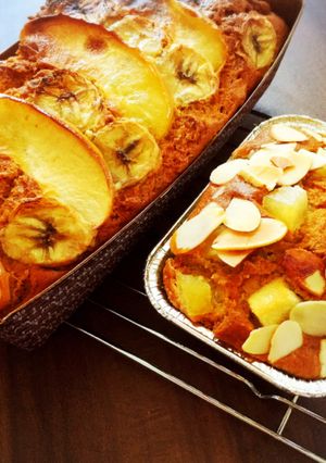 りんごとバナナのパウンドケーキ(覚書)-レシピのメイン写真