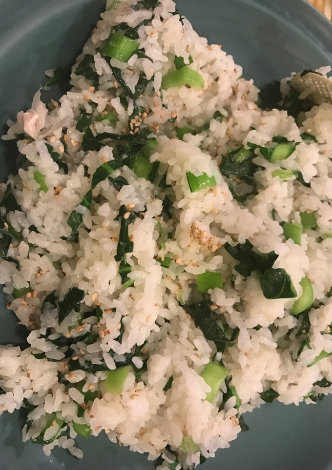 青菜を刻んで混ぜるだけの青菜ごはん-レシピのメイン写真