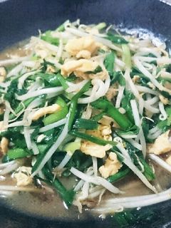 簡単時短!!本格中華のニラ卵もやし炒め-レシピのメイン写真