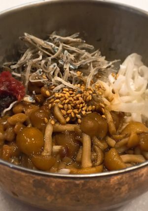 栄養たっぷり！納豆なめこネバっとバクダン-レシピのメイン写真