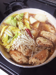 鶏団子と蕪、白菜のピリ辛中華鍋-レシピのメイン写真