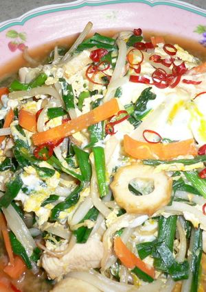 ニラ玉そうめん-レシピのメイン写真