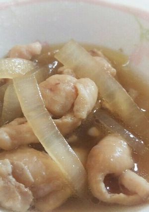 簡単！鶏皮煮込み　お酒のお供に-レシピのメイン写真
